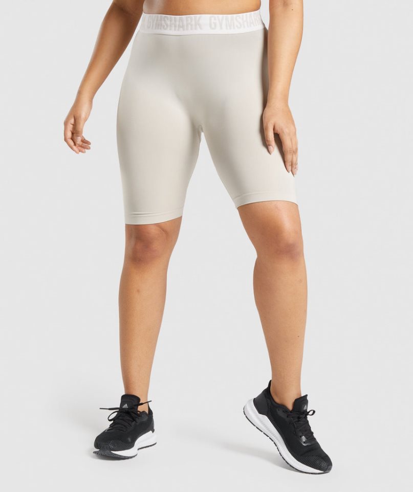 Szorty Gymshark Fit Seamless Cycling Damskie Głęboka Szare | PL 450PYV